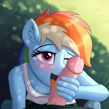 Rainbow Dash blowjob